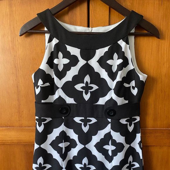 JESSICA  black & white dress 4P - Picture 2 of 11